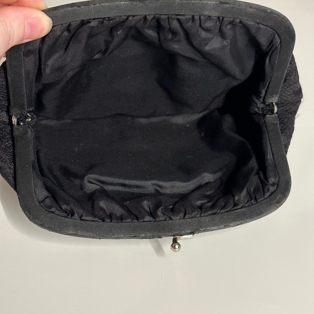 Vintage Black Lace Clutch - Picture 3 of 7